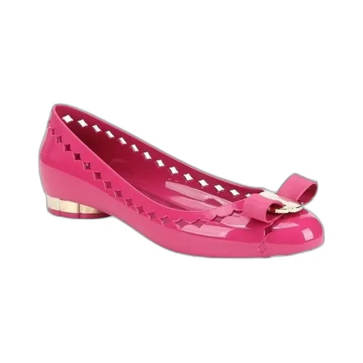 Jelly Series Bow-Decorated Flat Shoes