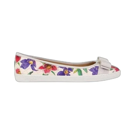 Printed Bow Ballet Shoes