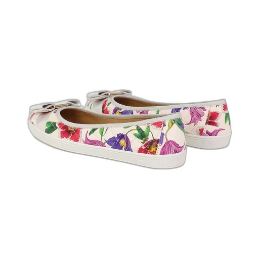 Printed Bow Ballet Shoes