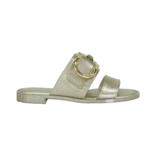 Logo Buckle Flip-Flops