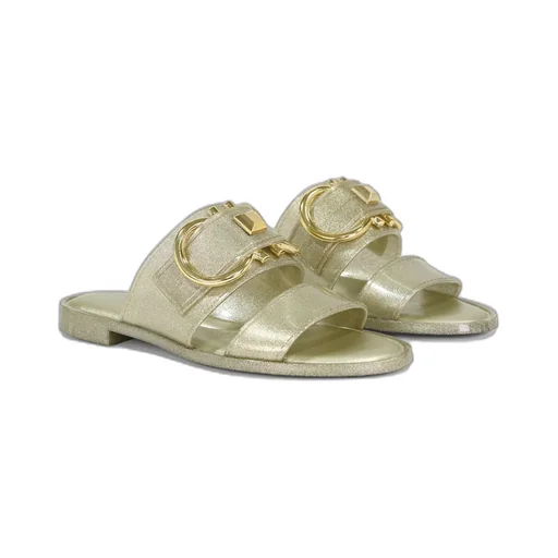 Logo Buckle Flip-Flops