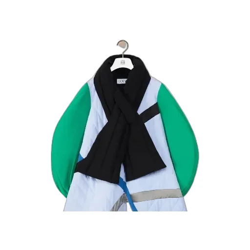 Collarless Sewn Leather Coat