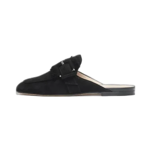 Tassel Lace Buckle Strapless Loafers