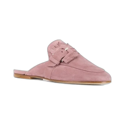Fringed Buckle-Less Muller Shoes