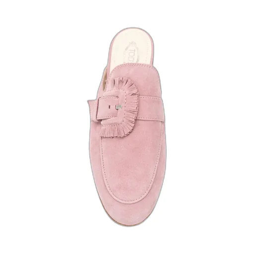 Fringed Buckle-Less Muller Shoes