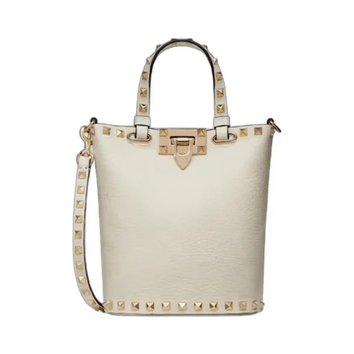 Rockstud Crossbody Pouch In Grainy Calfskin