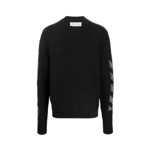 Arrows Motif Knitted Jumper