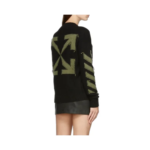 Arrows Motif Knitted Jumper