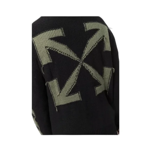 Arrows Motif Knitted Jumper