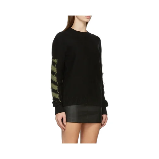 Arrows Motif Knitted Jumper
