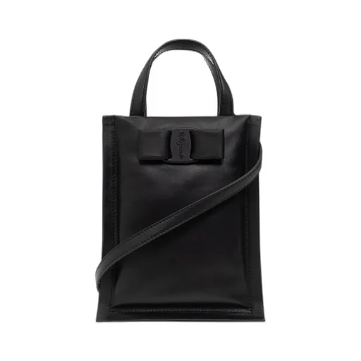 Buckle-Detail Leather Tote Bag