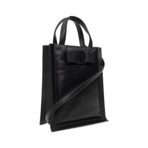 Buckle-Detail Leather Tote Bag