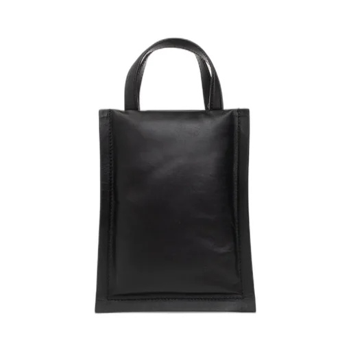 Buckle-Detail Leather Tote Bag