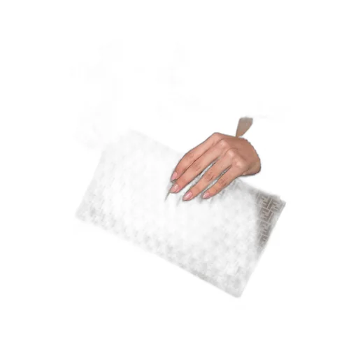 Ff-Monogram Print Leather Clutch