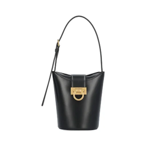 Salvatore Ferragamo Trifolio Logo Plaque Tote Bag