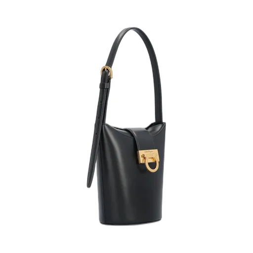 Salvatore Ferragamo Trifolio Logo Plaque Tote Bag