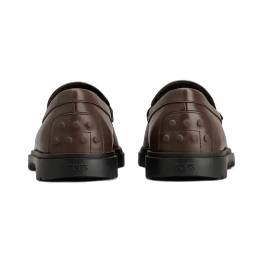 Tod's Logo Embossed Penny Loafers