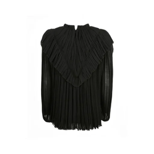 Pleated Lotus Leaf Blouse