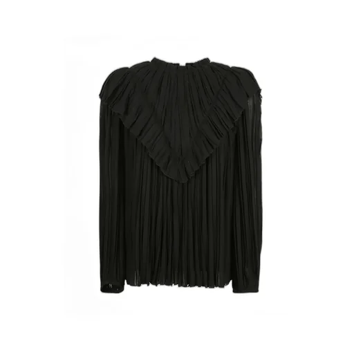 Pleated Lotus Leaf Blouse