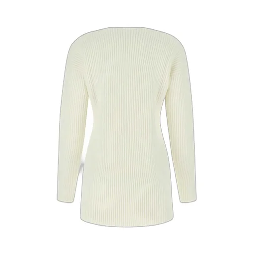 Off-White Ribbed-Knit Crewneck Jumper