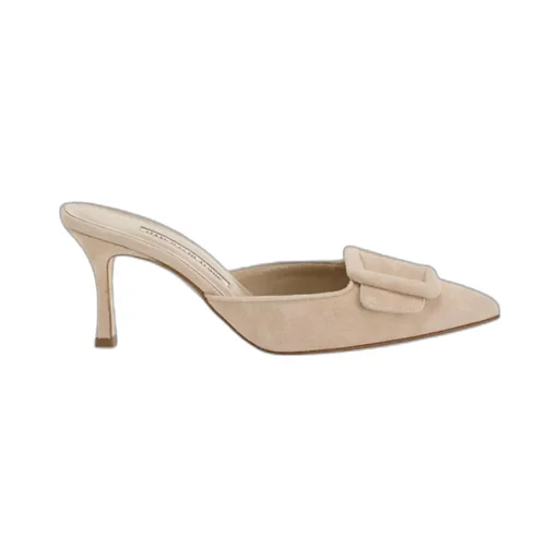 Buckle Detailing Pointed Mules