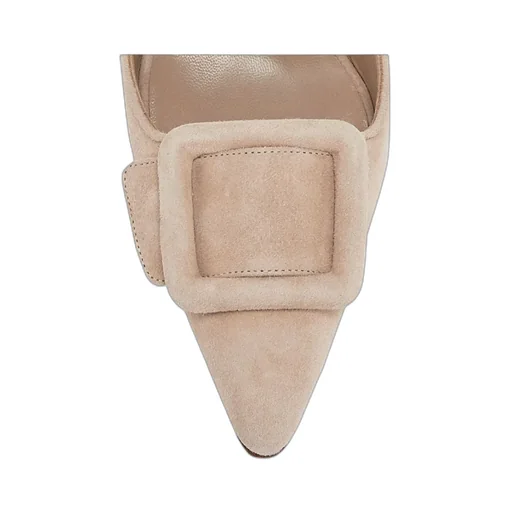Buckle Detailing Pointed Mules