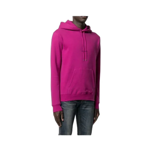 Saint Laurent Logo Printed Drawstring Hoodie