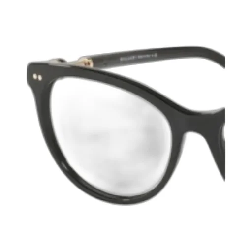 Black Round Frame Flat Mirror