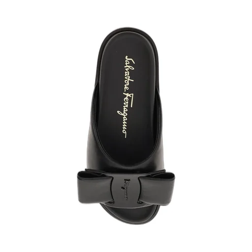 Virgil Bow-Detail Leather Sandals