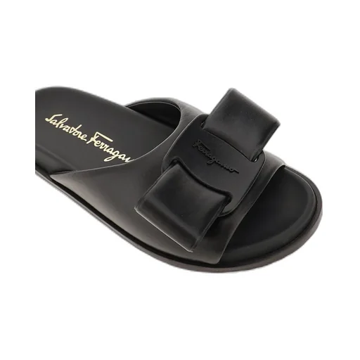Virgil Bow-Detail Leather Sandals
