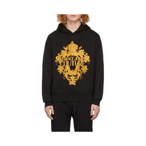 Versace Jeans Couture Logo-Printed Drawstring Hoodie