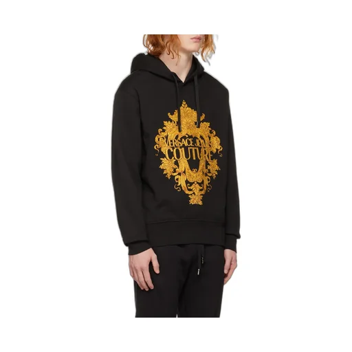 Versace Jeans Couture Logo-Printed Drawstring Hoodie