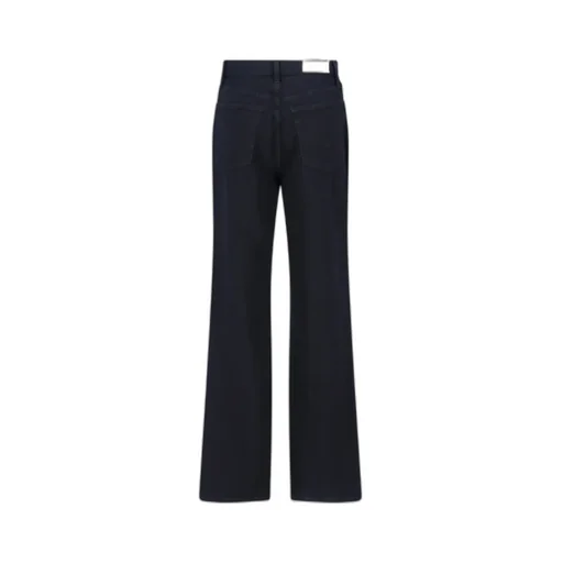 Re/Done Logo Patch Wide-Leg Jeans