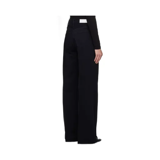 Re/Done Logo Patch Wide-Leg Jeans