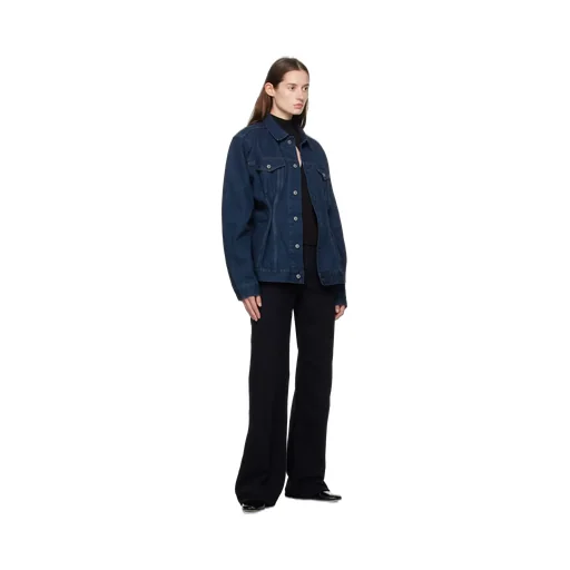 Re/Done Logo Patch Wide-Leg Jeans
