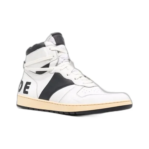 High-Top Logo-Print Trainers