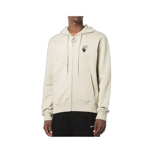 Bubble Arrow-Logo Slim Zip-Front Hoodie