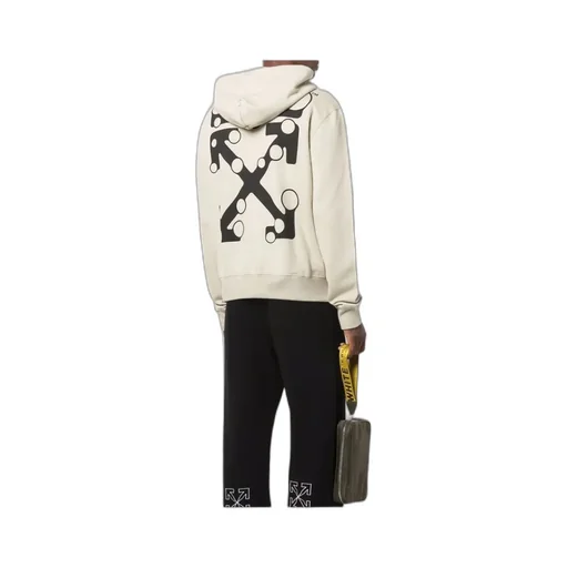 Bubble Arrow-Logo Slim Zip-Front Hoodie