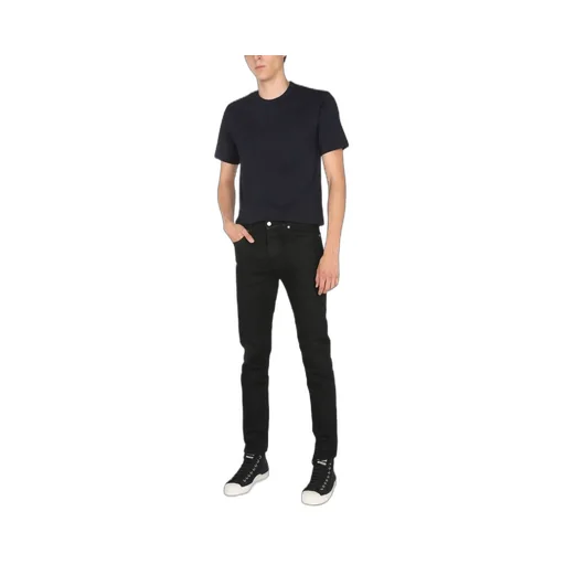 Open-Necked Black Shirt
