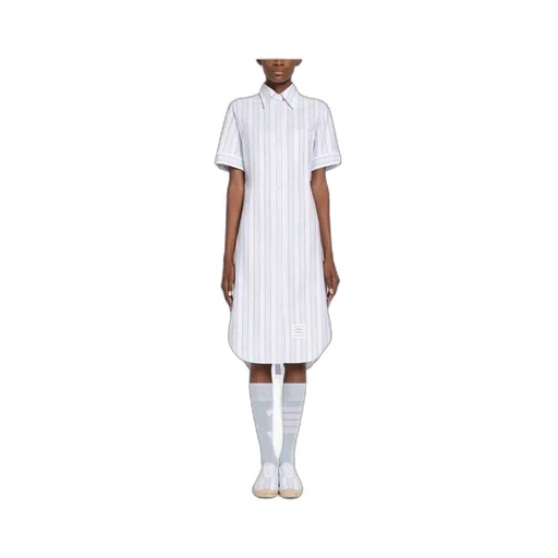 Striped Poplin Shirtdress
