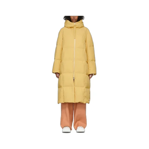 Long Medium-Length Down Jacket