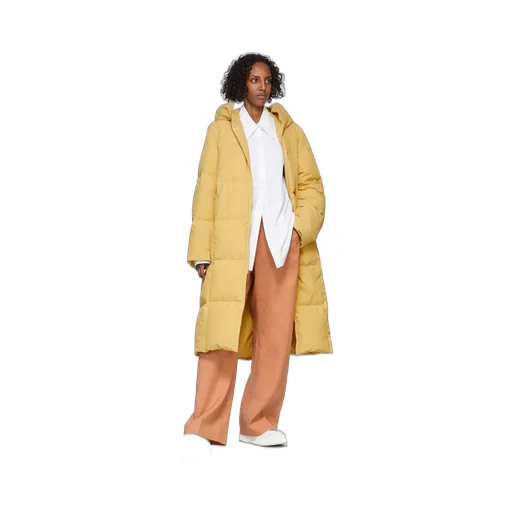 Long Medium-Length Down Jacket