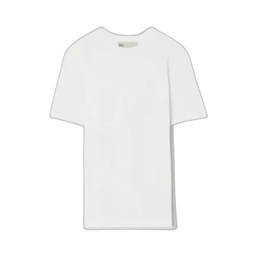 Tory Burch Logo Embroidered Crewneck T-Shirt