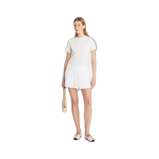 Tory Burch Logo Embroidered Crewneck T-Shirt