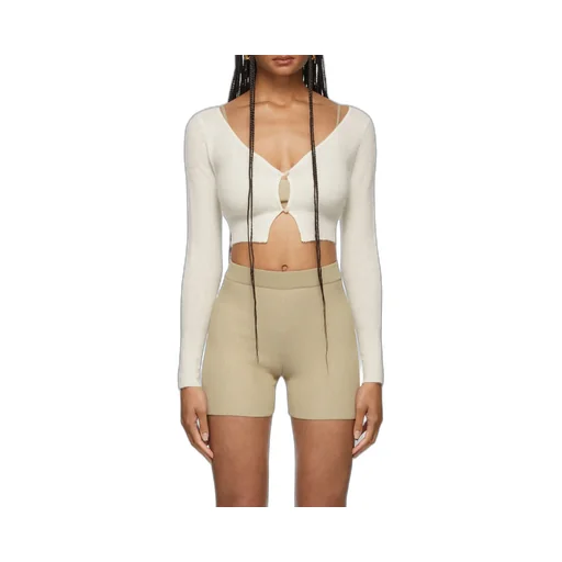 Le Alzou Cropped Cardigan