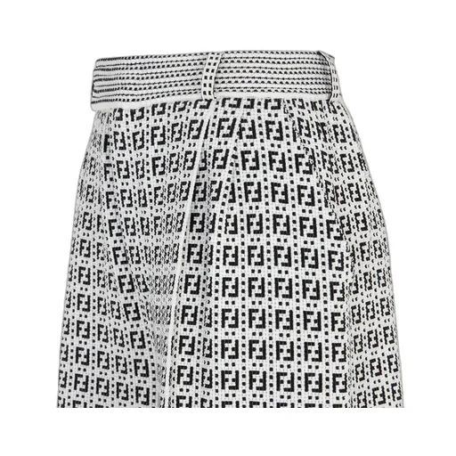 Ff Pattern Straight Tube Trousers