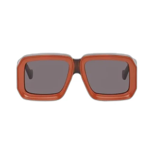 Square-Frame Two-Tone Sunglasses
