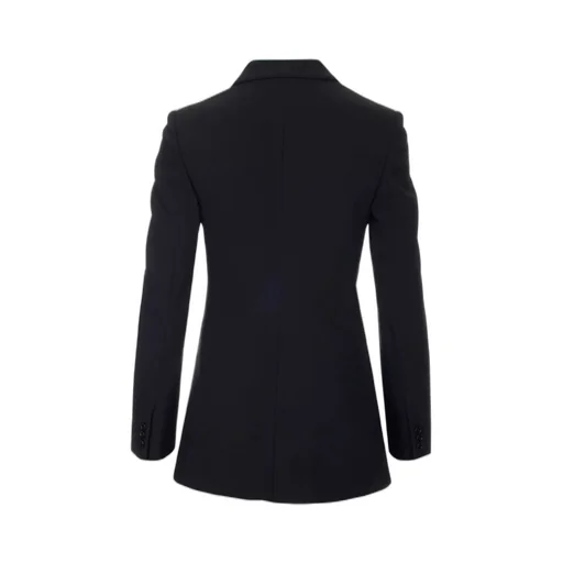 Double-Breasted Peak Lapel Long Blazer