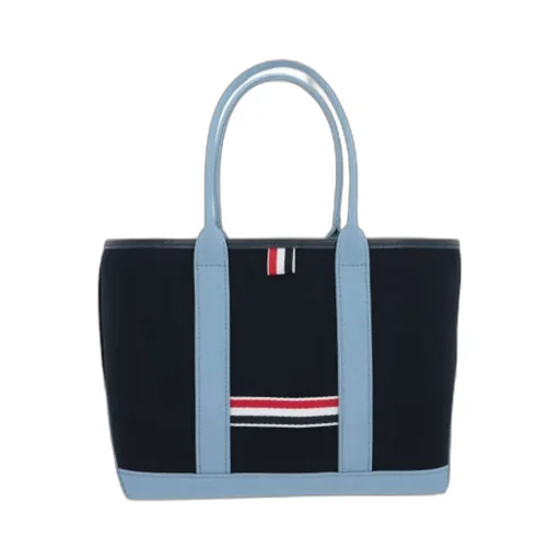 Thom Browne Stripe Detailed Tote Bag