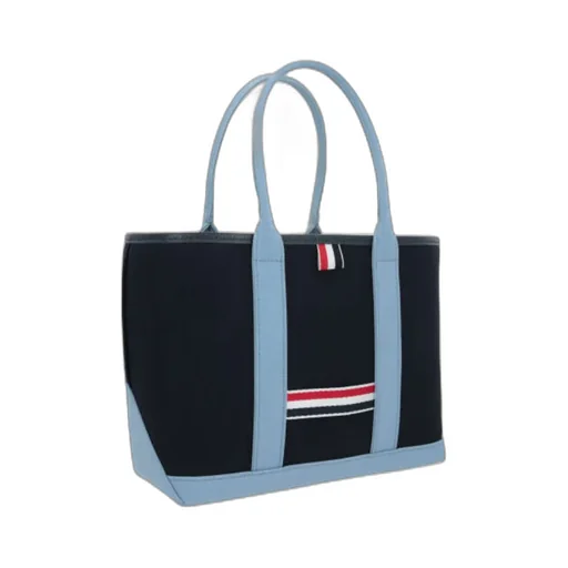 Thom Browne Stripe Detailed Tote Bag